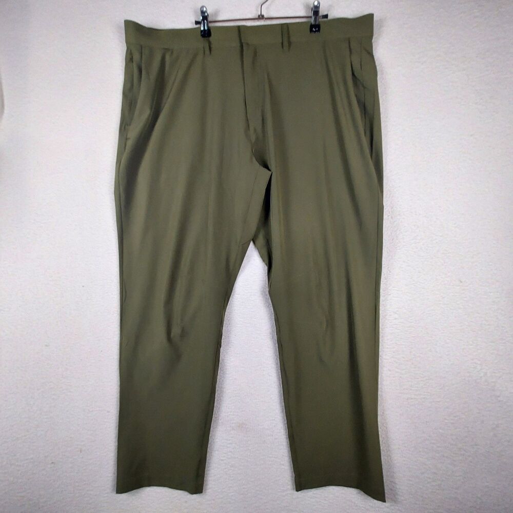 Fabletics Pants Mens 42x32 Olive Performance Stretch Casual Athletic